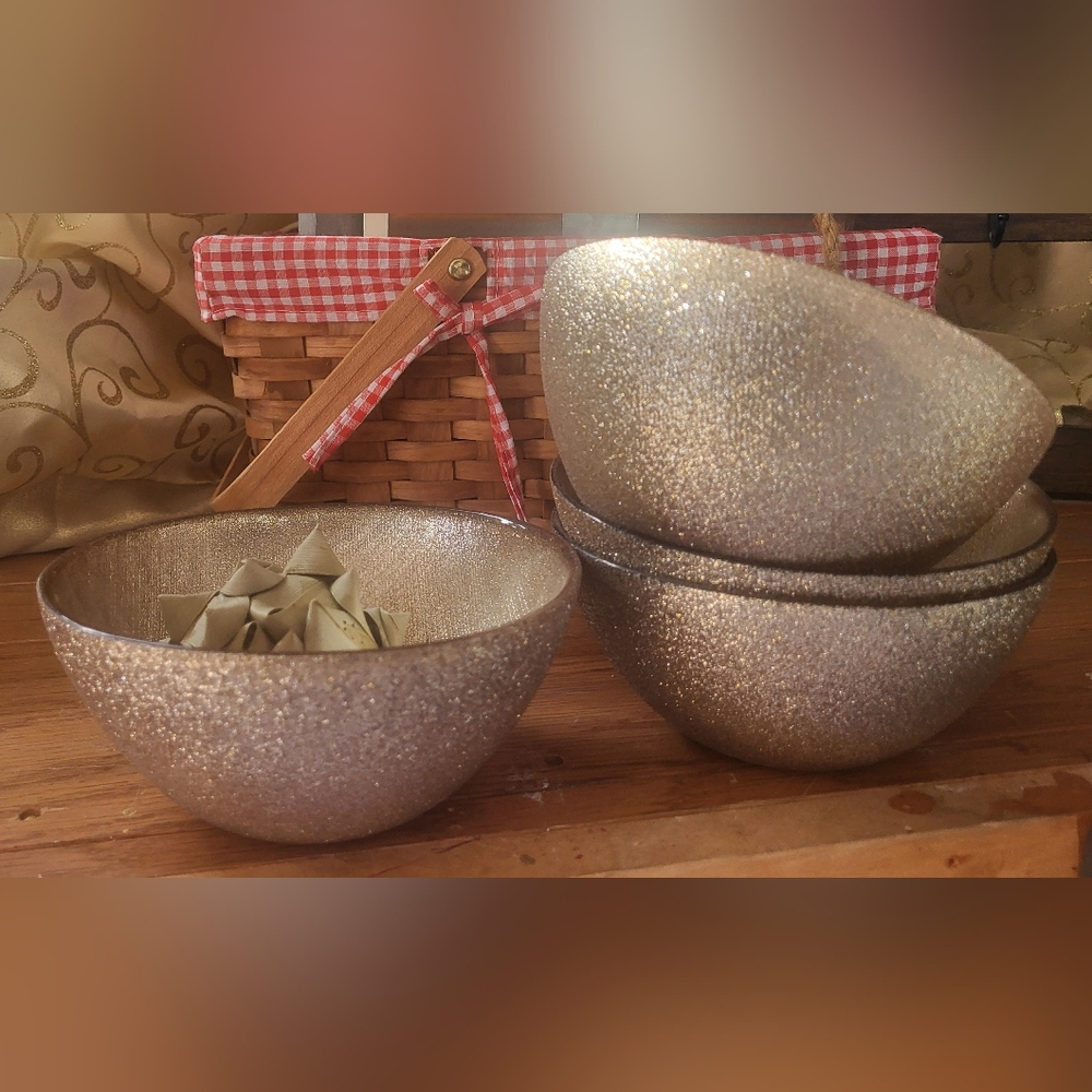 Elegant Glittery Bowl Set